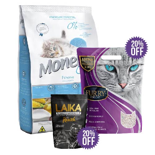 Combo Monello Cat Gatitos + Galletas Rausch  + Furry Arena