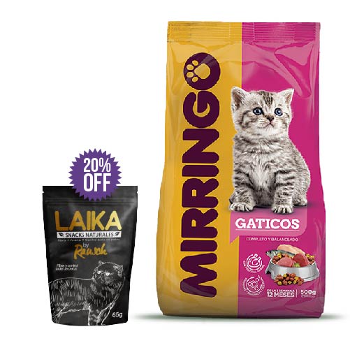 Combo Mirringo Gaticos + Galletas Rausch
