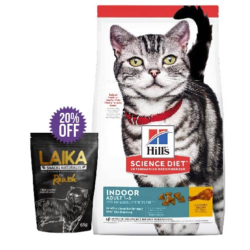 Hills Science - Diet Adult Indoor Chicken Recipe 3,5 Lb + Galletas Rausch