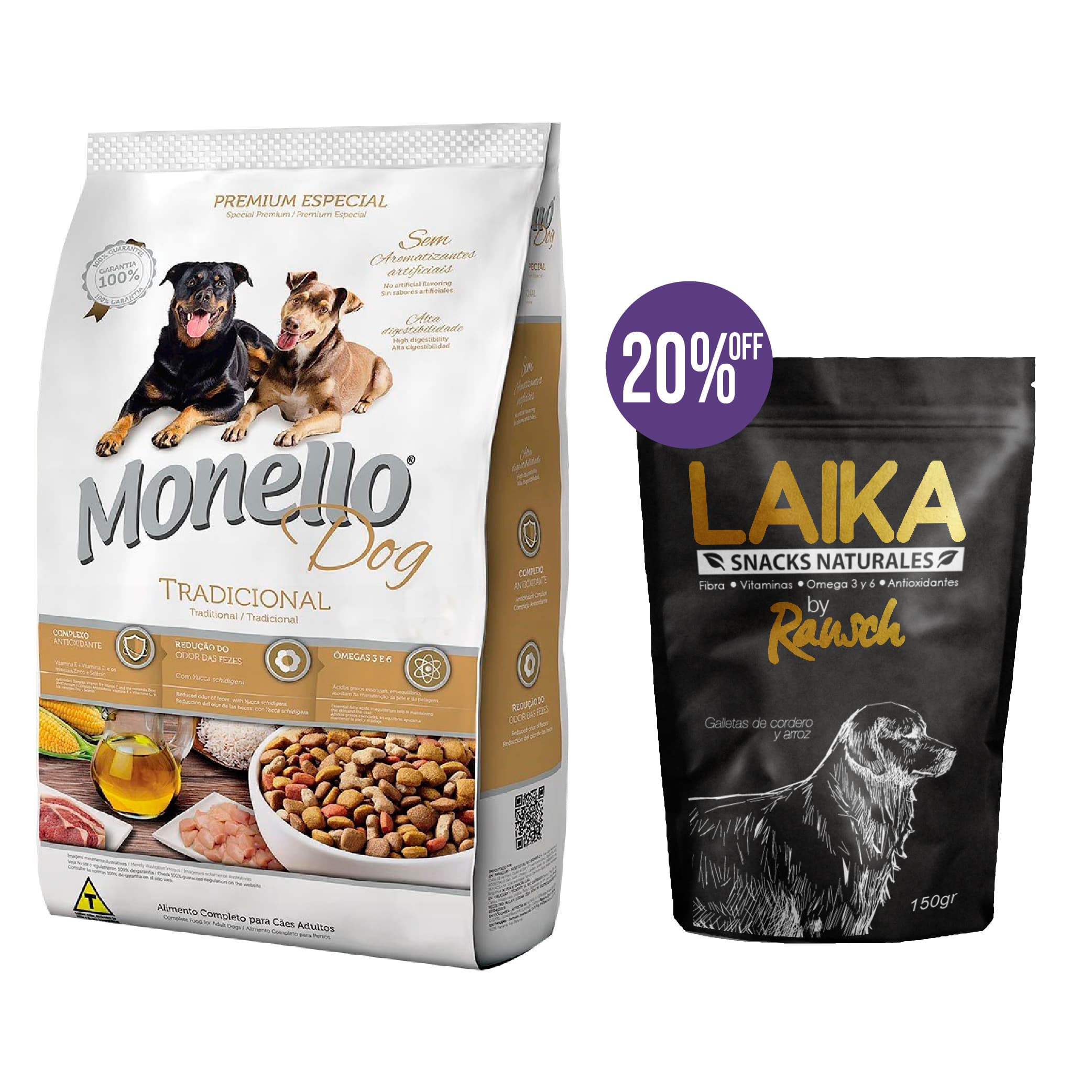 Combo Monello Tradicional Adulto + Galletas Rausch