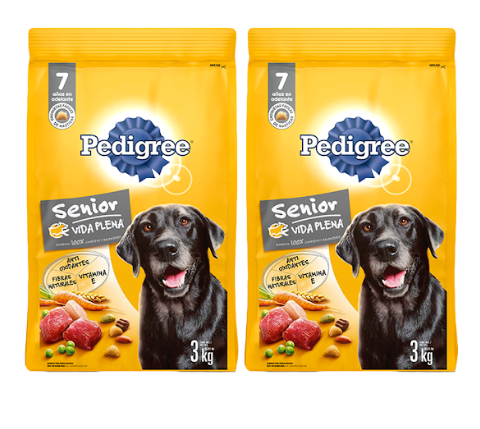 Combo Pedigree Alimento Perro Senior 7+ X 2