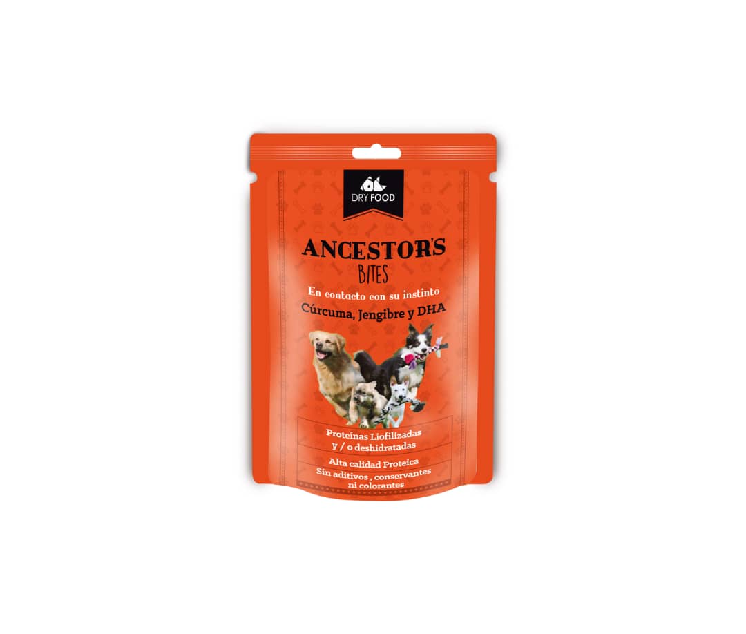 Ancestors Bites Cúrcuma, Jengibre Y Dha C