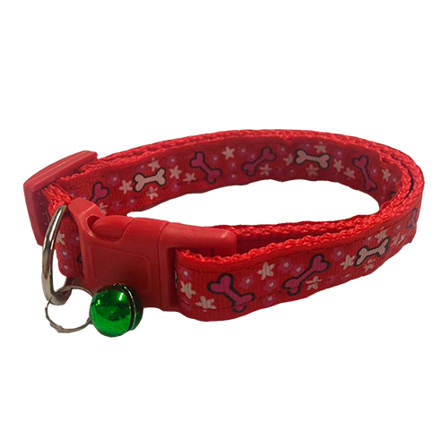 Collar Rojo Huesitos