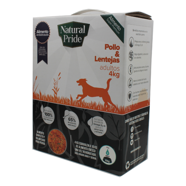 Natural Pride Pollo Y Lentejas X 4kg