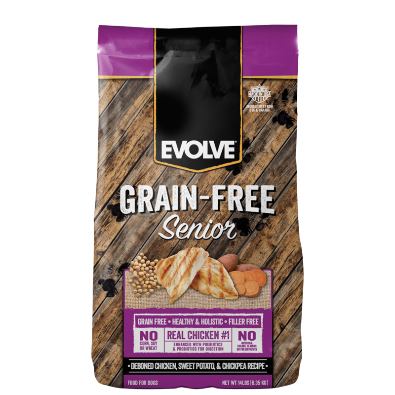 Evolve Dog Grain Free Senior Chicken & Rice