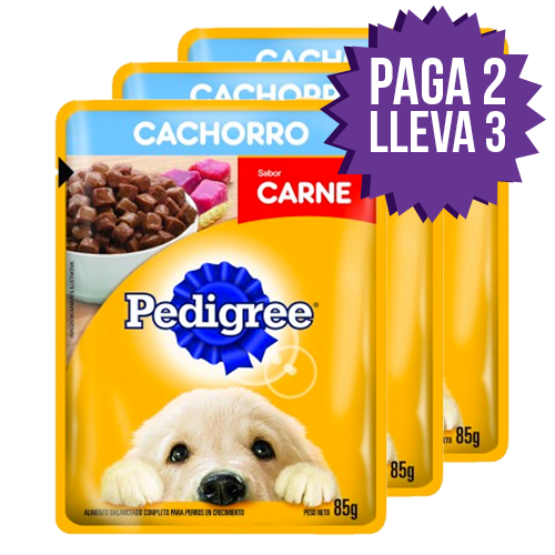 .Pedigree Pouch Cachorro Carne Pag2lle3