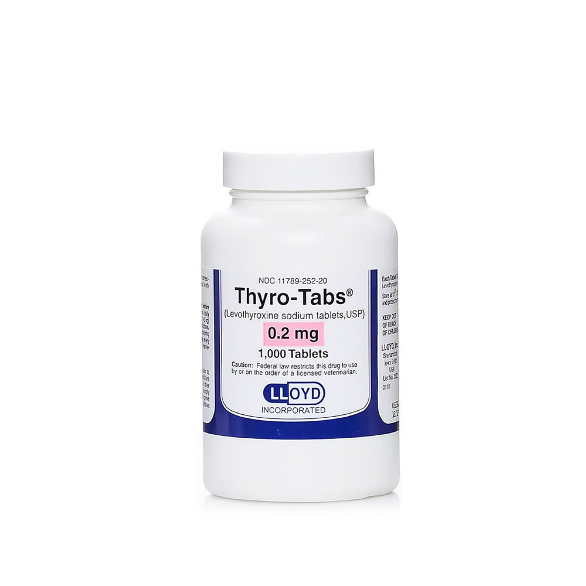 Thyro-Tabs 0.6 Mg 120 Tabletas 0,6 Mg