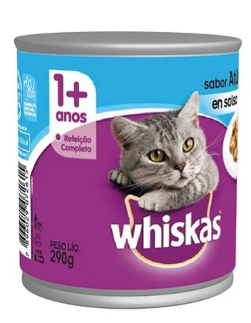 Whiskas Alimento Húmedo Para Gato Adulto Atún Lata