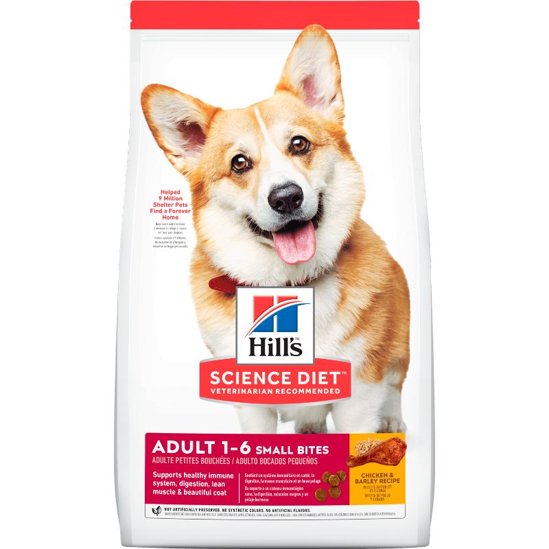 Hills - Science Diet Adult Small Bites 1-6 Chicken & Barley Recipe Dog