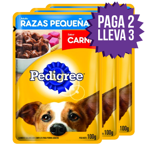 .Pedigree Pouch Adulto Raza Pequeña Carne Pag2lle3