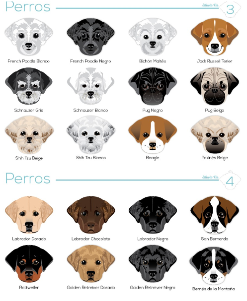 Plaquitas Razas Perro ** Entrega en 6 Días Hábiles **