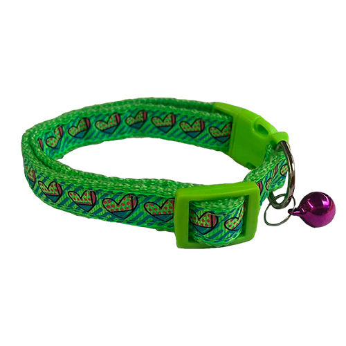 Collar Verde Corazones 