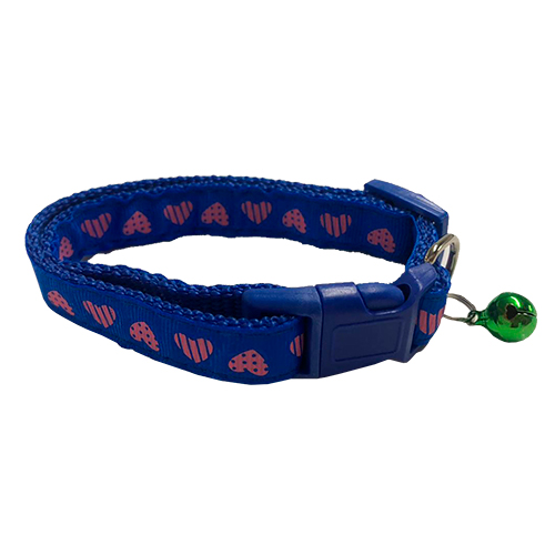 Collar Azul Corazones