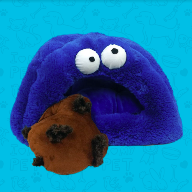 Animali Trend - Cama Caparazón Come Galletas Azul