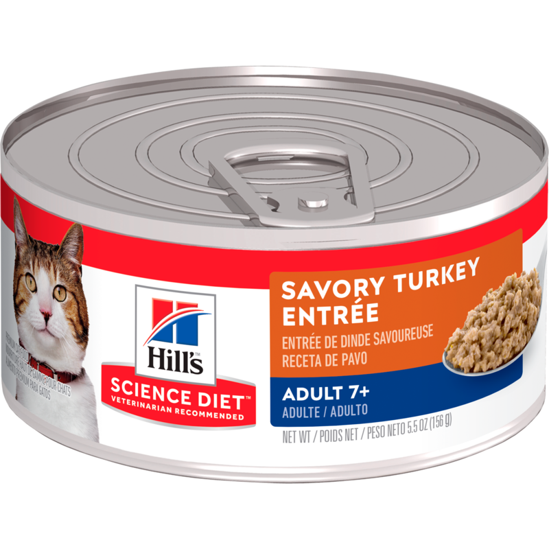 Hills - Science Diet Adult 7+ Savory Turkey Entrée Cat