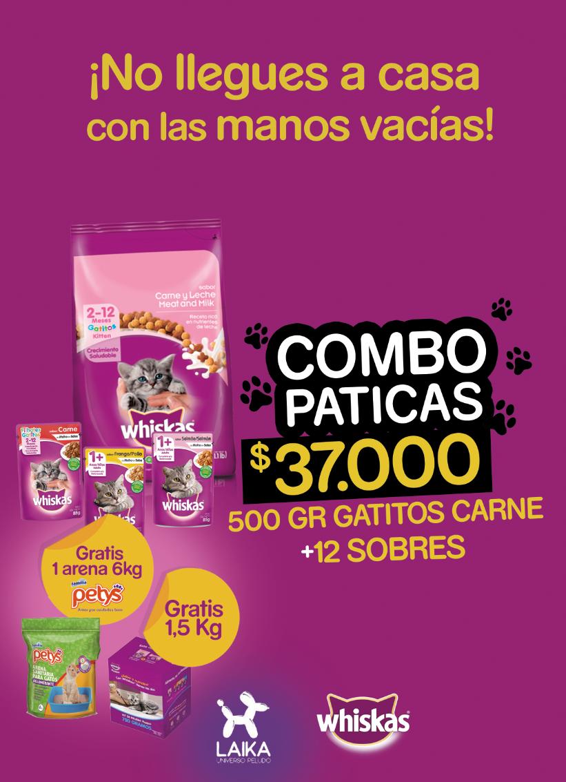 Whiskas Combo Paticas 12 Sobres