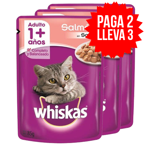 Whiskas Pouch Gato Adulto Salmon Pag2lle3