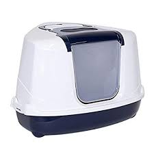 Ferplast - Arenera Toilet Azul Oscuro