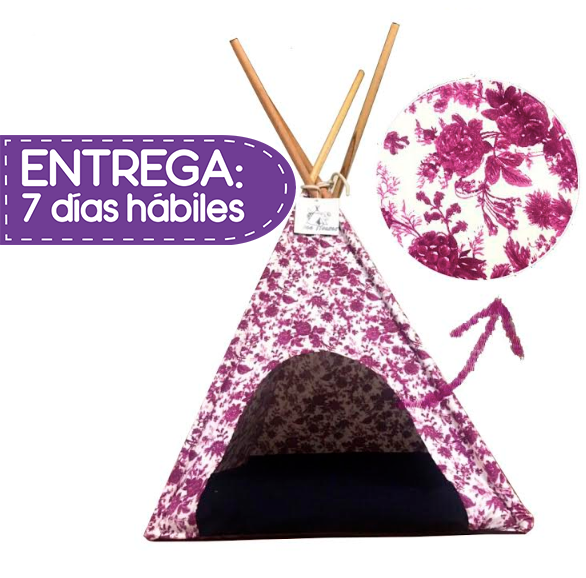 Casa Tepee Flores moradas ** Entrega en 6 Días Hábiles **