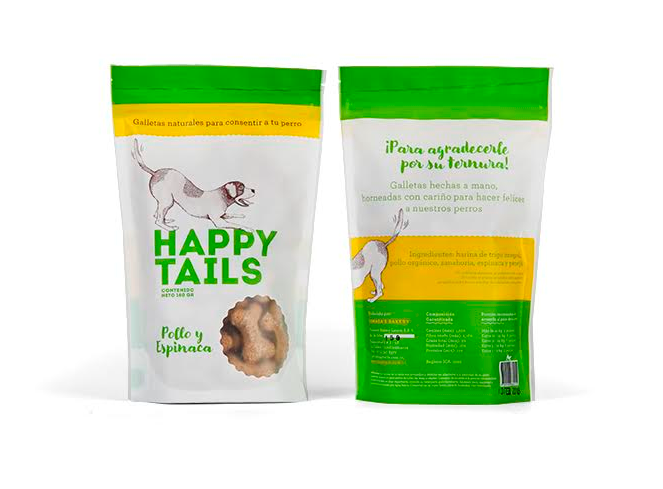 Galletas Pollo & Espinacas Happy Tails