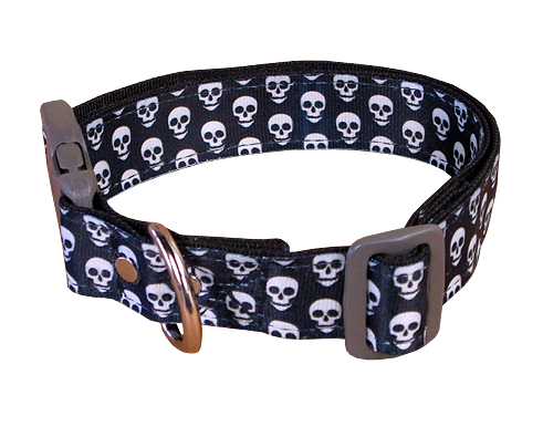 Collar Calaveras Azul