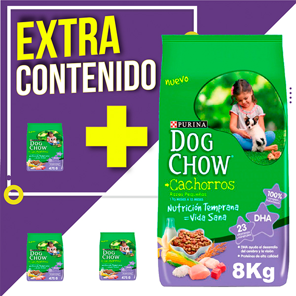 Dogchow Cachorros Razas Pequeñas 8kg + Promo 