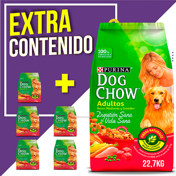 INACTIVO Dog Chow Adultos Razas Medianas & Grandes 22.7 + Promo 