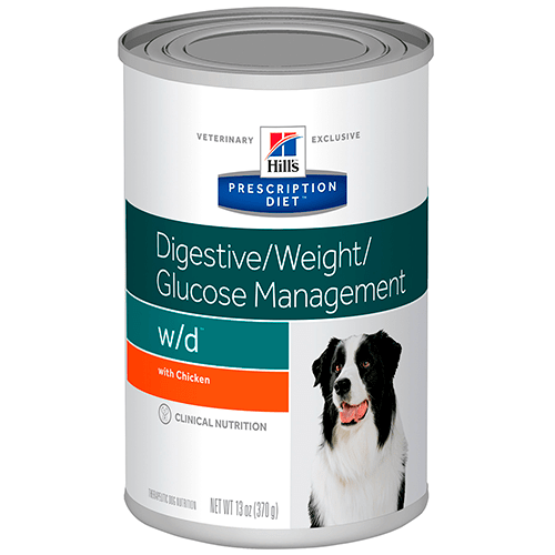 Hills Prescription Diet - Alimento W/D Control De Peso Para Perro Diabético Lata
